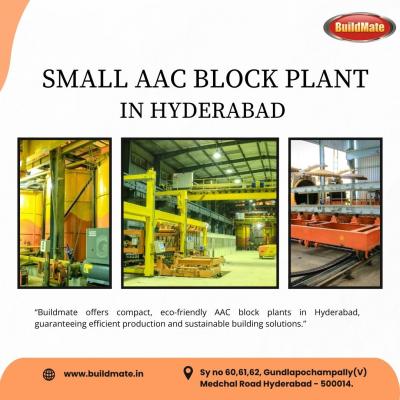 Small AAC block plant in Hyderabad  | 7675989961 | Buildmate