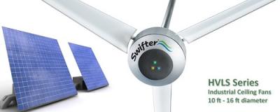 Eco-Friendly Solar Powered Ceiling Fans for Large Spaces