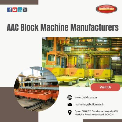 AAC Block Machine Manufacturers | 7675989961 | Buildmate