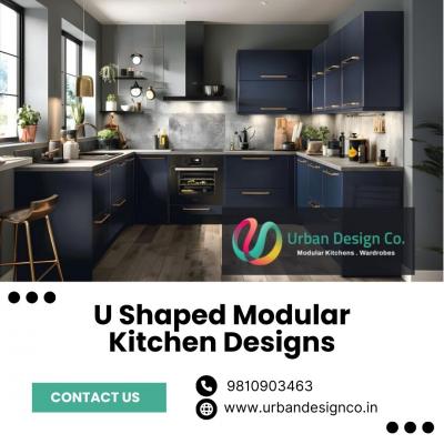 Modular Kitchen U-shaped Designs in Gurgaon