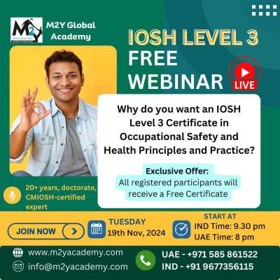 IOSH Level 3 Certificate - Chennai Other