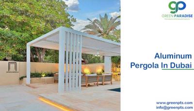 Aluminum pergola in Dubai - Dubai Construction, labour