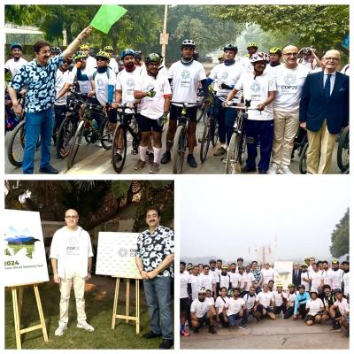 Cycle Rally Flagged Off to Promote Green World Awareness