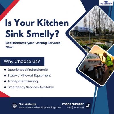 Is Your Kitchen Sink Smelly? Get Effective Hydro-Jetting Servcies Now!