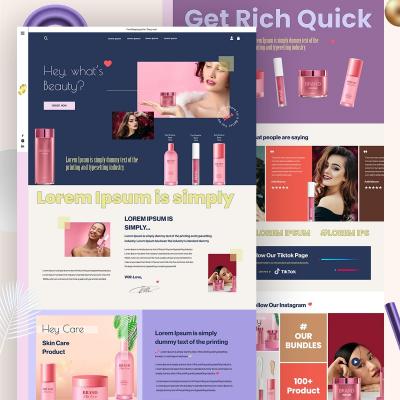 Beauty Product Website Landing Page