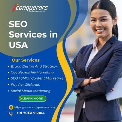 SEO Services in USA | +91 701 319 6804 | iConquerors