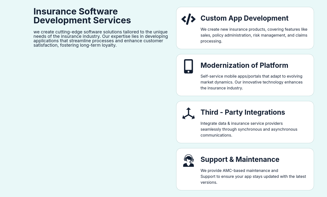 Insurance App Development Services - Denver Insurance