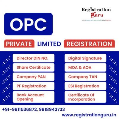 One Person Company Registration in India