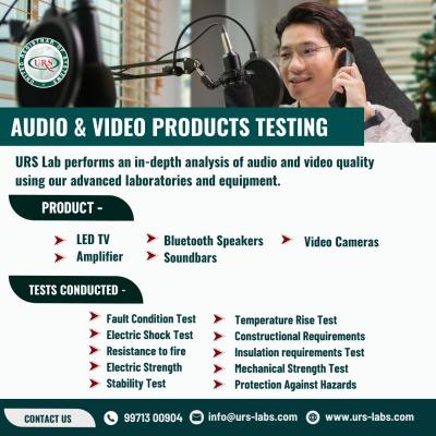 Audio Video Testing Labs in Ahmedabad - Ahmedabad Other