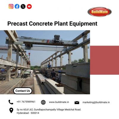 Precast Concrete Plant Equipment | +91 76759 89961 | Buildmate