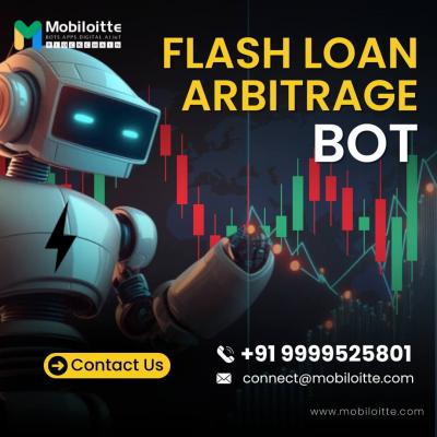 Flash Loan Arbitrage Bot Development Services by Mobiloitte