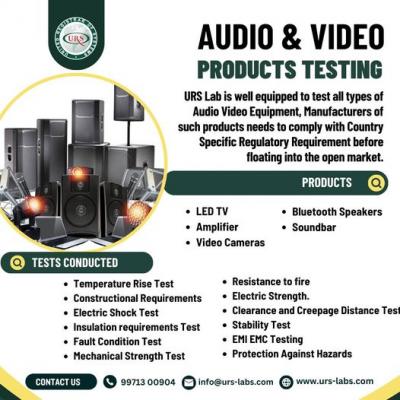 Audio Video Testing Labs in Grater Noida