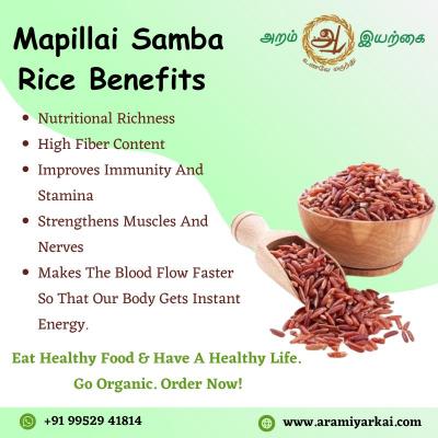 Buy Organic Mappillai Samba Rice Online in Chennai