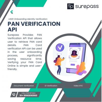 Verify your PAN Card With Surepass PAN Verification API