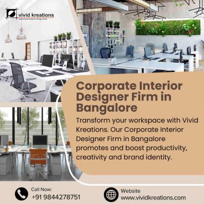 Corporate Interior Designer Firm in Bangalore