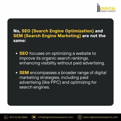 Are SEO and SEM the Same?