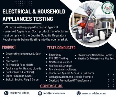 Electrical Household Products Testing Lab in India