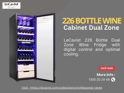  LeCavist 226 Bottle Dual Zone Wine Fridge LCS230VN2Z1D