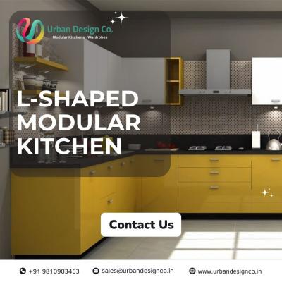 L-Shaped Modular Kitchen Designs in Gurgaon for Stylish Homes