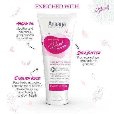 Rose Hand Cream - Anaaya - Delhi Health, Personal Trainer