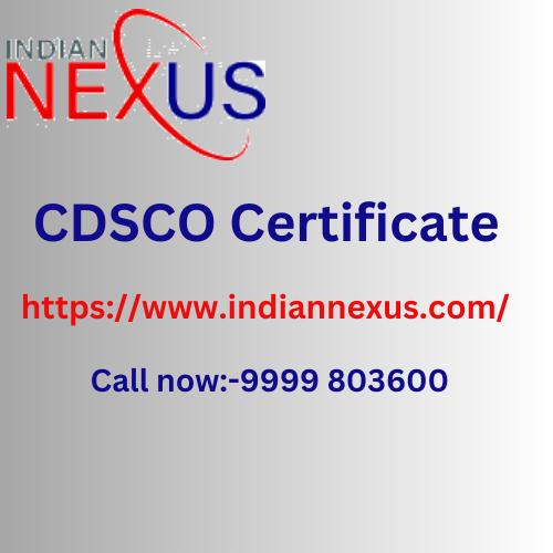 CDSCO Certificate