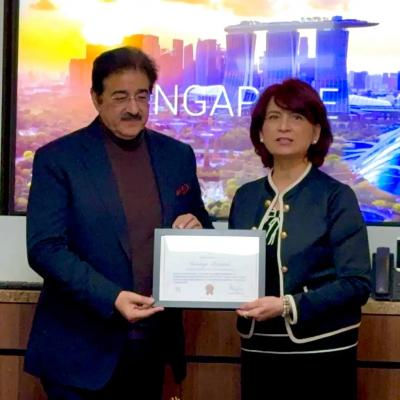 Sandeep Marwah Honored as Global Ambassador of MAXable Social Organization in a Prestigious Event in