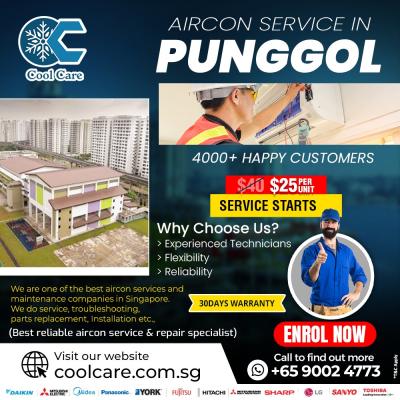 Aircon service in Punggol - Singapore Region Maintenance, Repair