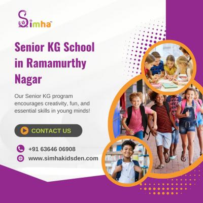 Senior KG School in Ramamurthy Nagar | Play School for Kids in Ramamurthy Nagar