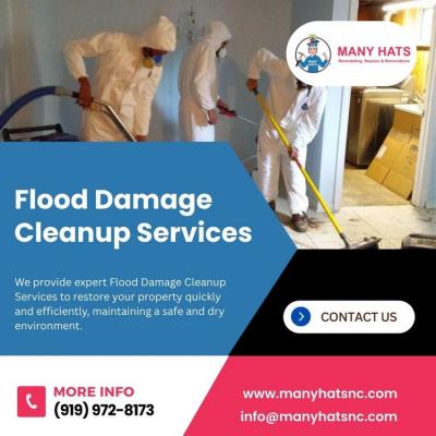 Flood Damage Cleanup Services in Cary - Other Other