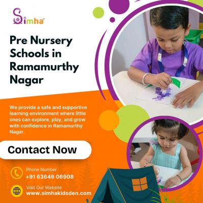 PreNursery School in Ramamurthy Nagar | Senior KG School in Ramamurthy Nagar