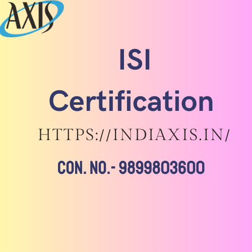 ISI Certification - Delhi Professional Services