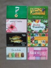 8 Gift Cards (to collect, no value) - USA