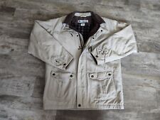 Columbia Jacket Men M Chore Canvas Barn Corduroy Collar Blanket Lined Coat