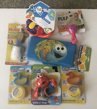 Baby Items Lot Elmo Cookie Monster , Helicopter Toy Nüby Nibbler￼