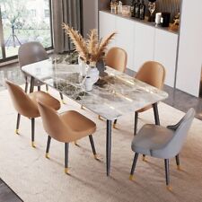 Dining table dining table FATIVO marble design kitchen table office table 120-80 cm