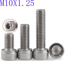 M10 - 1.25 Fine Thread 304 Stainless Steel Socket Head Caps Screws Metric DIN912 - 光明区 - CN