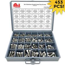 Allen Socket Head Cap Screws Coarse 18-8 Stainless Steel Assortment - 453 PCS - Cleveland - US