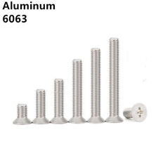 Aluminum 6063 Phillips Cross Countersunk Flat Head Screws 4# 6# 8# 10# - CN