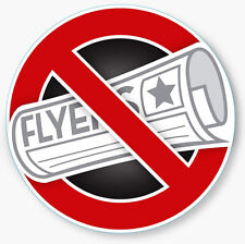 No Flyers - Newspapers / Pas de Publicité - Publisac vinyl sticker / autocollant