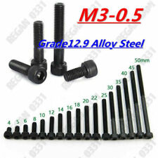 M3-0.5 Allen Hex Socket Cap Head Screw Bolt 12.9 Class Black Alloy Steel 4-50mm - Monroe Township - US