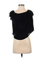 One Clothing Women Black Short Sleeve Blouse S