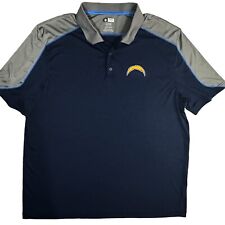 Majestic Team Apparel TX3 Cool Men 3XL Los Angeles Chargers Blue Polo Shirt Bolt