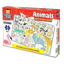 Clever Kids Animals Search and Learn Puzzle Educational Kids 28 piece - Aurora - US