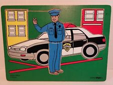 Wooden Police Officer Puzzle Kids Childrens Policeman School Smart - Centerton - US