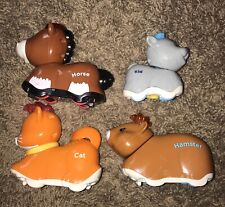 V-Tech Go Go Smart Animals Lot Of 4 Sounds Lights Tested Cat Hamster Horse Kid - Greenfield - US