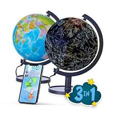 SJSMARTGLOBE Globe for Kids Learning - Interactive Learning with LED - Miami - US