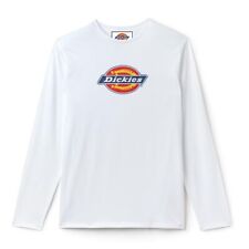 Dickies Jersey Brand Logo Print White Long Sleeve Shirt