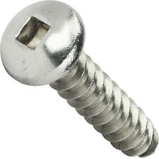 #8 x 1/2 Pan Head Square Drive Sheet Metal Screws Stainless Qty 100 - West Hempstead - US"