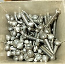 20 ROUND HEAD BRASS 6 x 32 x 2 VINTAGE NICKLE PLATED MACHINE SCREWS USA NOS - Clinton Township - US"