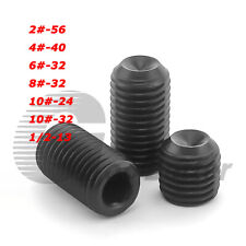 UNC 2# 4# 6# 8# 10# 1/2 Cup Point Grub Screws Allen Socket Set Screw 12.9 Steel - CN"